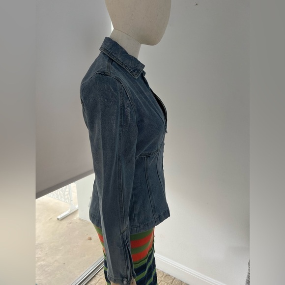 Blank NYC - metallic denim jacket - XS - Picture 6 of 12